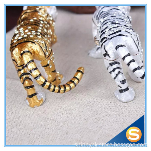 Tiger metal jewelry box wholesale Trinket Boxes